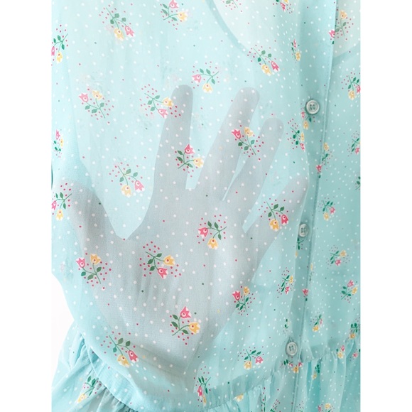 Chloe K Sheer Floral Blouse - Picture 7 of 8